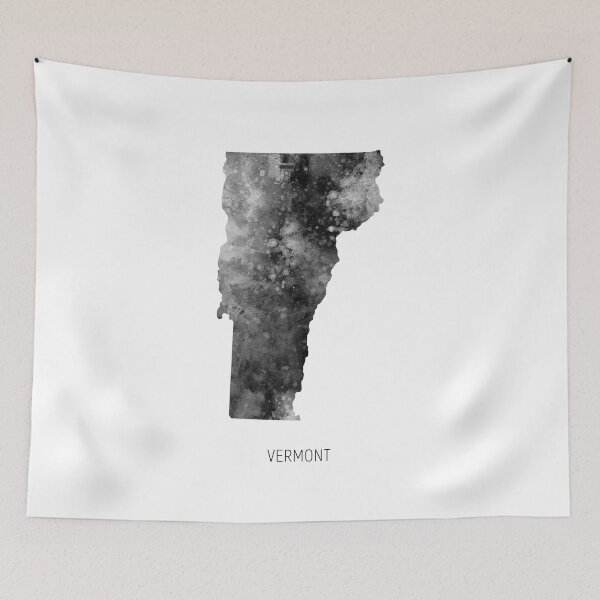 Item preview, Vermont Watercolor Map designed and sold by ArtPrints.