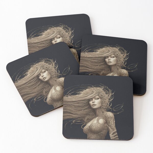 Item preview, the goldan beauty 3(no background)beauty-woman-female-fantasy-beautiful-girl-face-feminism designed and sold by Hermossa-Art.