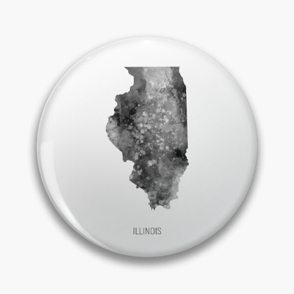 Item preview, Illinois Watercolor Map designed and sold by ArtPrints.