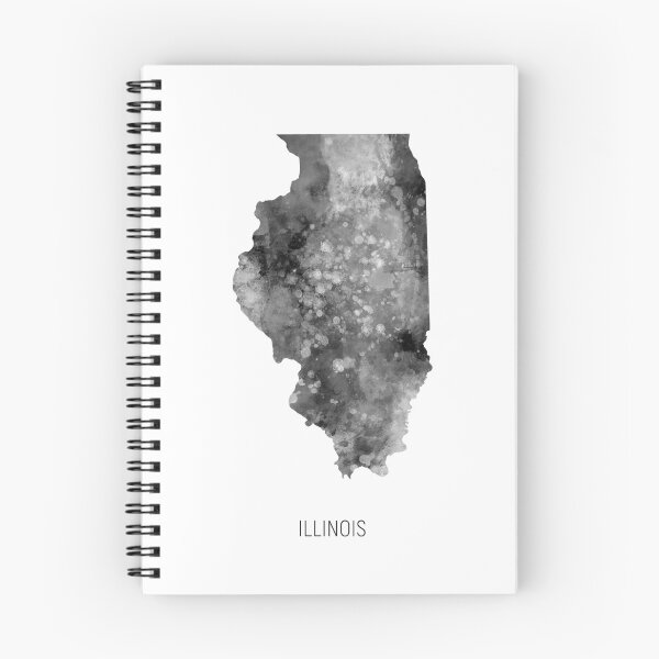Item preview, Illinois Watercolor Map designed and sold by ArtPrints.