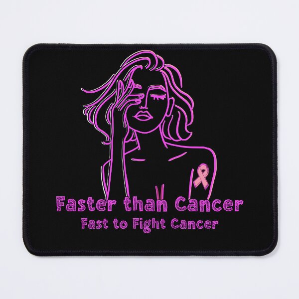 Item preview, Breast Cancer Faster than Cancer Fast to Fight Cancer designed and sold by SnarkyTeesMugs.
