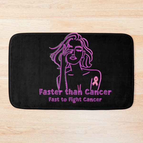 Item preview, Breast Cancer Faster than Cancer Fast to Fight Cancer designed and sold by SnarkyTeesMugs.
