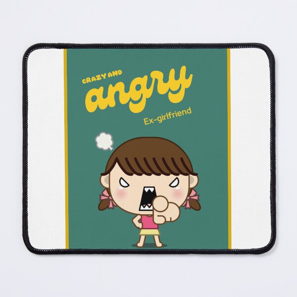 Item preview, Crazy and Angry Ex-Girlfriend - Vector Art of an Angry Girl designed and sold by amralbahri.