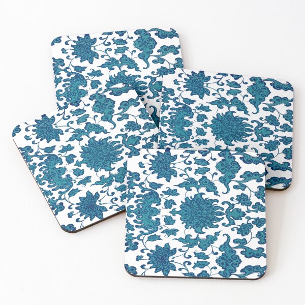 Item preview, Traditional Blue & White Chinese Floral patterns By Owen Jones designed and sold by Tamas Das.
