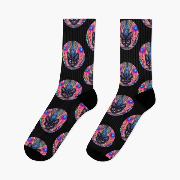 Item preview, Creepy Black Cats Trippy Cats designed and sold by Bloomin'  Arty Families.