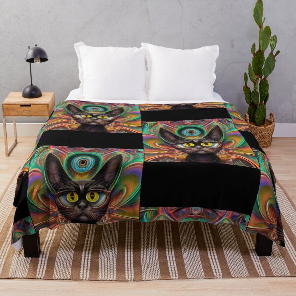 Item preview, Creepy Black Cats Trippy Cats designed and sold by Bloomin'  Arty Families.