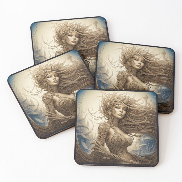 Item preview,  the goldan beauty bold styles-dreamy mood-madness-abstract-detailed-epic-painterly designed and sold by Hermossa-Art.