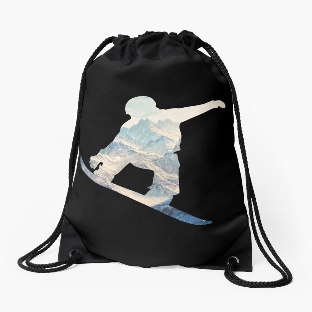Snowboard Drawstring Bag