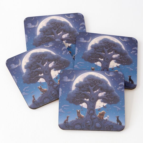 Item preview, Dogs Love The Moon Tree  designed and sold by stevensimmos.