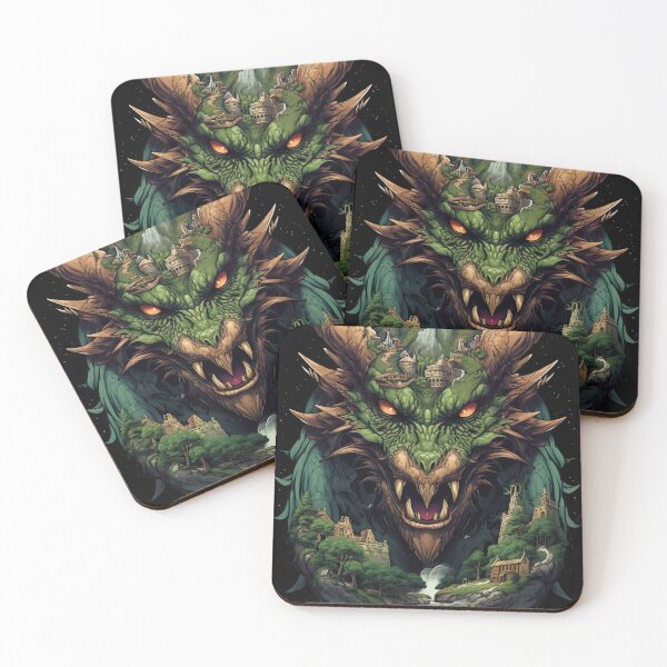 Item preview, Green dragon of nature - fantasy designed and sold by unknown-places.