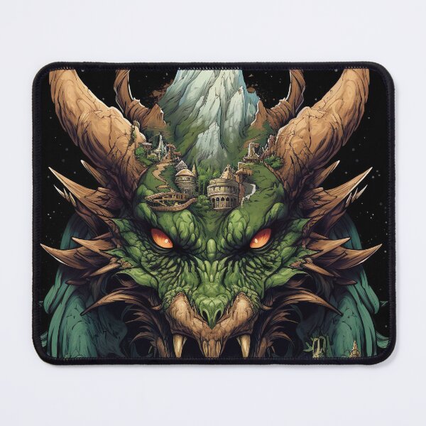 Item preview, Green dragon of nature - fantasy designed and sold by unknown-places.