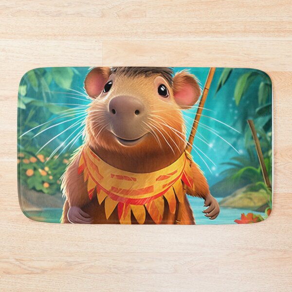 Item preview, capybara explorer digital art designed and sold by DigitalPixelize.