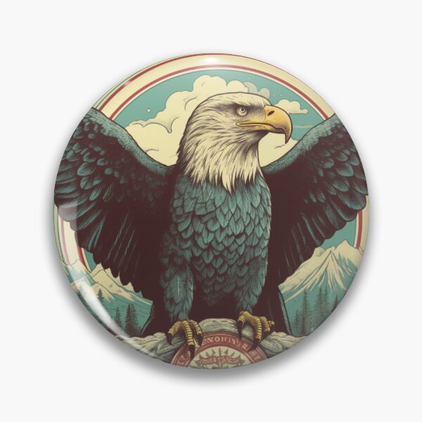 Item preview, Flight of Freedom: Vintage Americana Eagle Art Concept  designed and sold by Bee Happy Creative™.