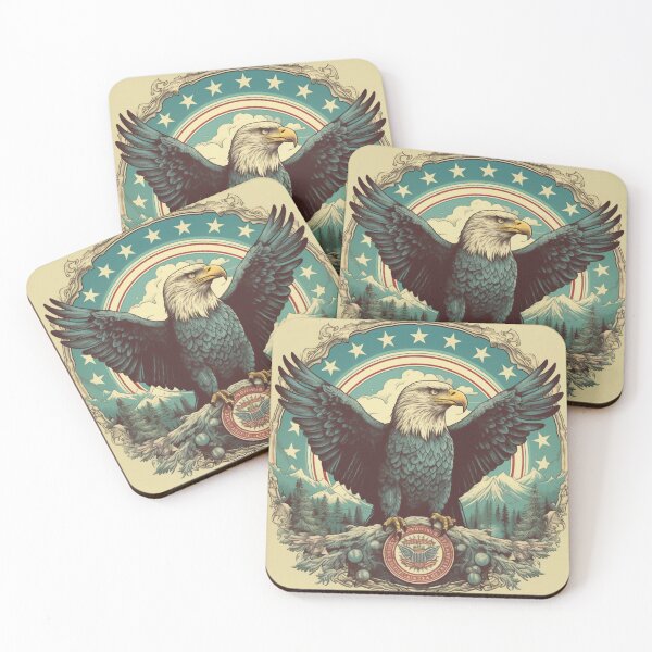 Item preview, Flight of Freedom: Vintage Americana Eagle Art Concept  designed and sold by Bee Happy Creative™.