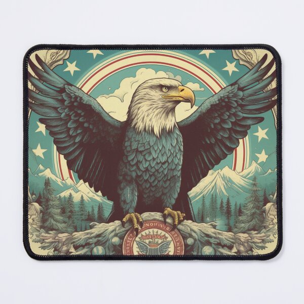 Item preview, Flight of Freedom: Vintage Americana Eagle Art Concept designed and sold by Bee Happy Creative™.