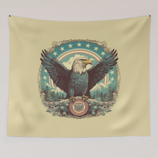 Item preview, Flight of Freedom: Vintage Americana Eagle Art Concept  designed and sold by Bee Happy Creative™.