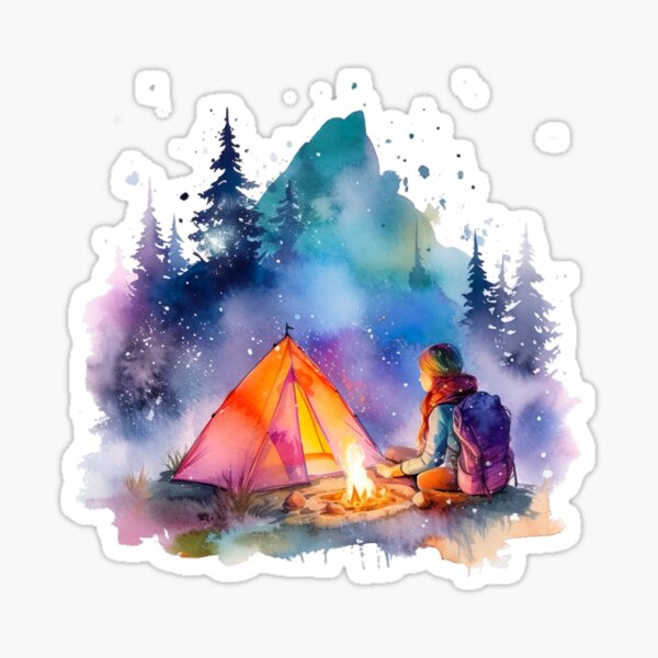 Item preview, Girl Camping Alone designed and sold by Extralexa.