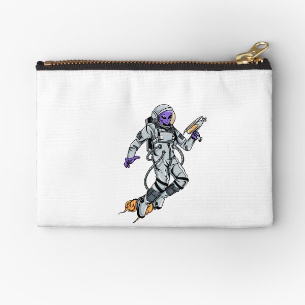 Alien Astronaut Zipper Pouch