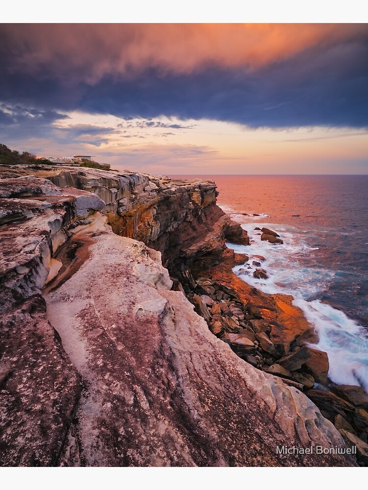 Artwork view, Kurnell Cliffs, Kamay Botany Bay National Park, New South Wales, Australia designed and sold by Michael Boniwell