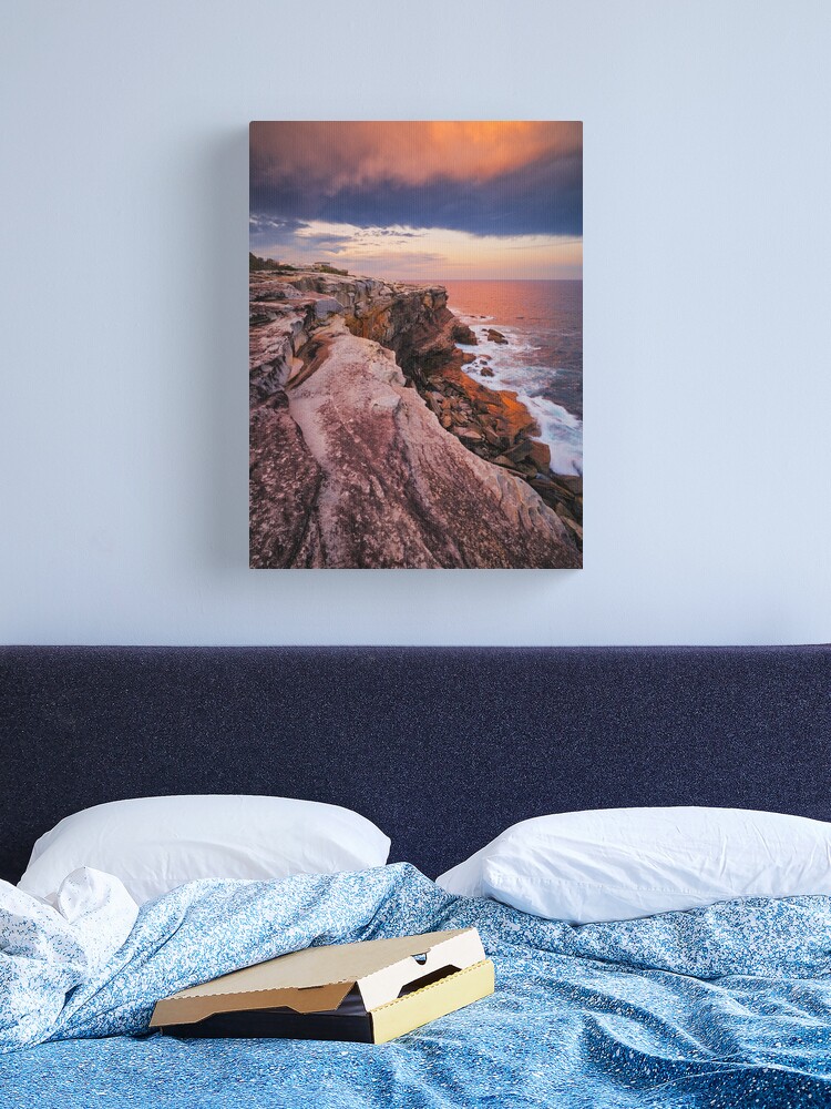 Thumbnail 1 of 3, Canvas Print, Kurnell Cliffs, Kamay Botany Bay National Park, New South Wales, Australia designed and sold by Michael Boniwell.