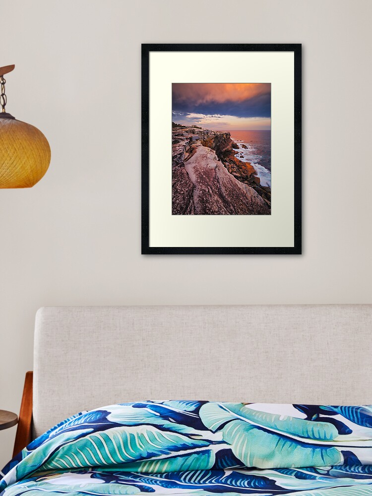 Thumbnail 1 of 7, Framed Art Print, Kurnell Cliffs, Kamay Botany Bay National Park, New South Wales, Australia designed and sold by Michael Boniwell.
