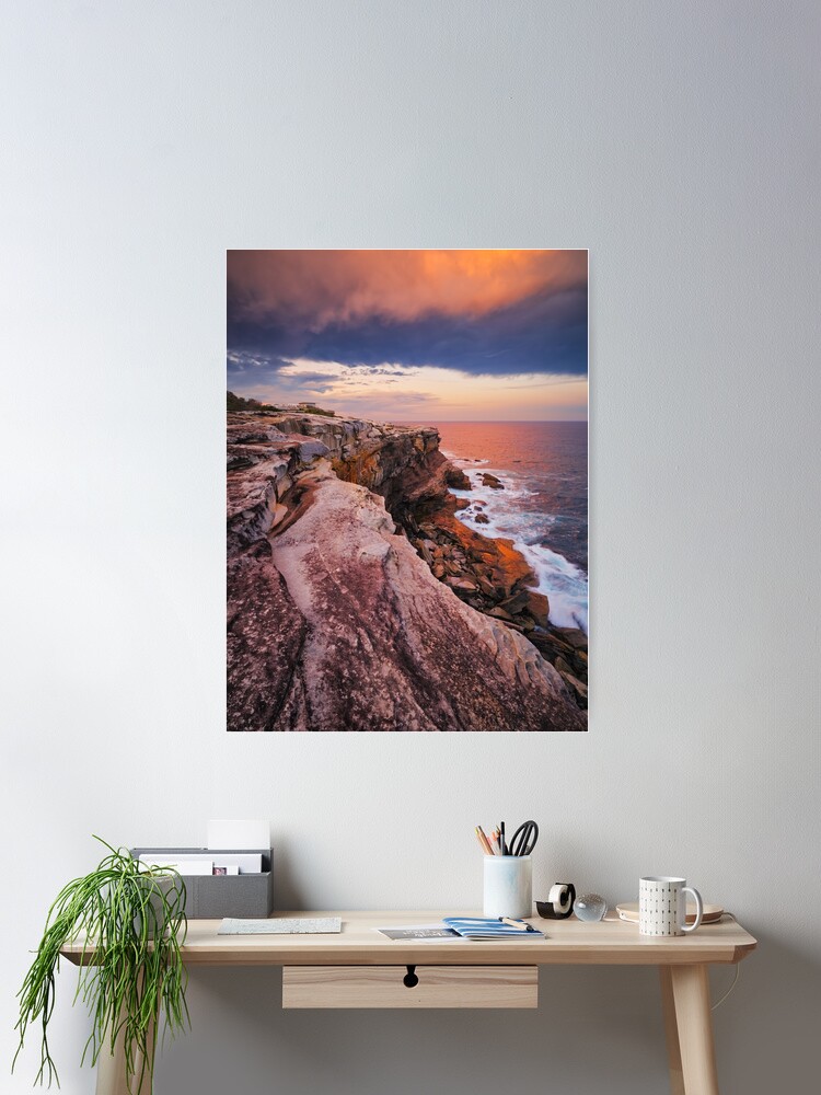 Thumbnail 1 of 3, Poster, Kurnell Cliffs, Kamay Botany Bay National Park, New South Wales, Australia designed and sold by Michael Boniwell.