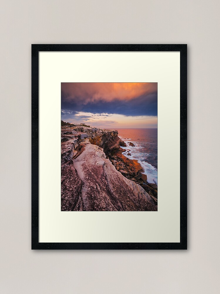 Thumbnail 2 of 7, Framed Art Print, Kurnell Cliffs, Kamay Botany Bay National Park, New South Wales, Australia designed and sold by Michael Boniwell.