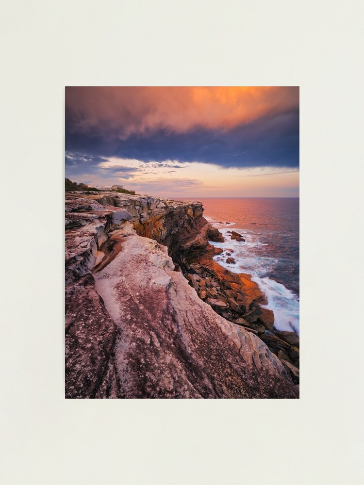 Thumbnail 2 of 3, Photographic Print, Kurnell Cliffs, Kamay Botany Bay National Park, New South Wales, Australia designed and sold by Michael Boniwell.