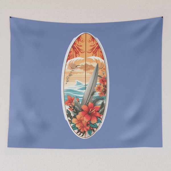 Item preview, Surfing Board, flowers designed and sold by HarriPaloma.