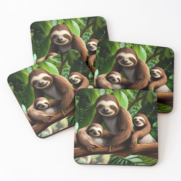 Item preview, Happy Sloth Family designed and sold by tpixx.