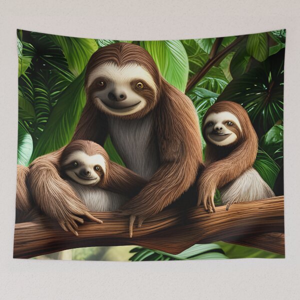 Item preview, Happy Sloth Family designed and sold by tpixx.