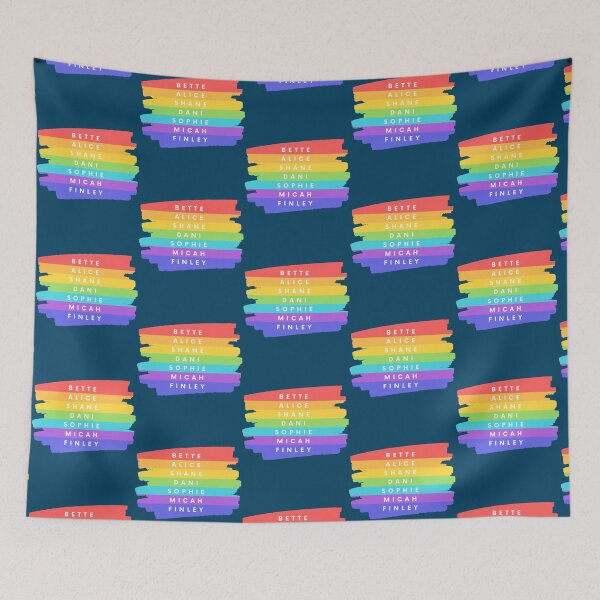 Item preview, The L Word Generation Q Cast Character Pride Flag designed and sold by airatelford.