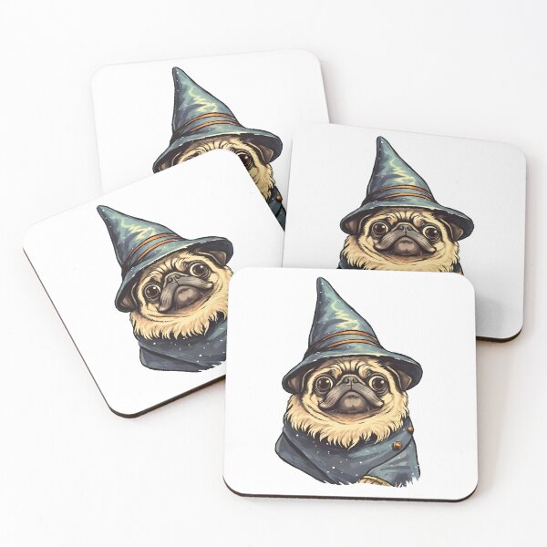 Item preview, Cute Pug Wizard design designed and sold by BrilliantTShop.