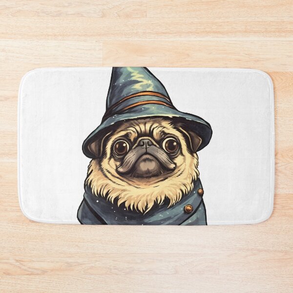 Item preview, Cute Pug Wizard design designed and sold by BrilliantTShop.