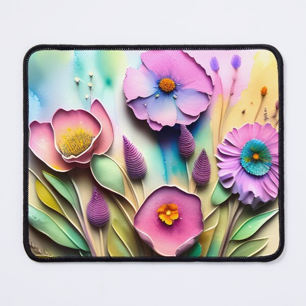 Item preview, 3D Watercolor flowers, pastel colors designed and sold by Inktown.
