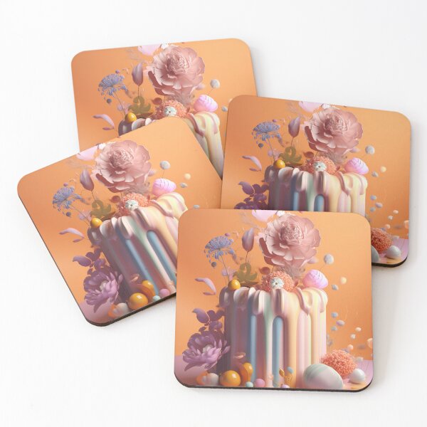 Item preview, Small flowery cake designed and sold by PoppinArtFox.