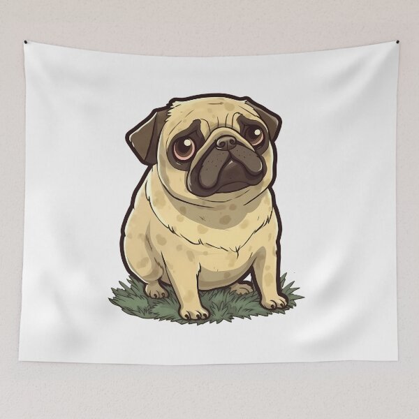 Item preview, Please Feed Me Cute Pug Design  designed and sold by BrilliantTShop.