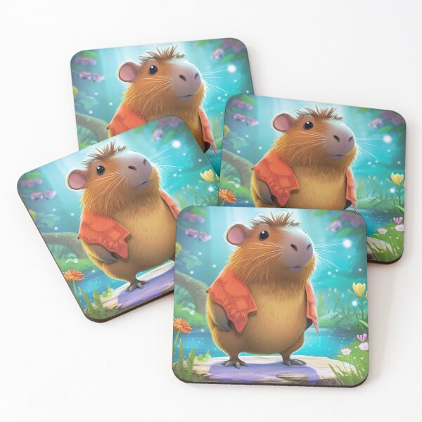 Item preview, Cute Capybara Animated Digital Art designed and sold by DigitalPixelize.