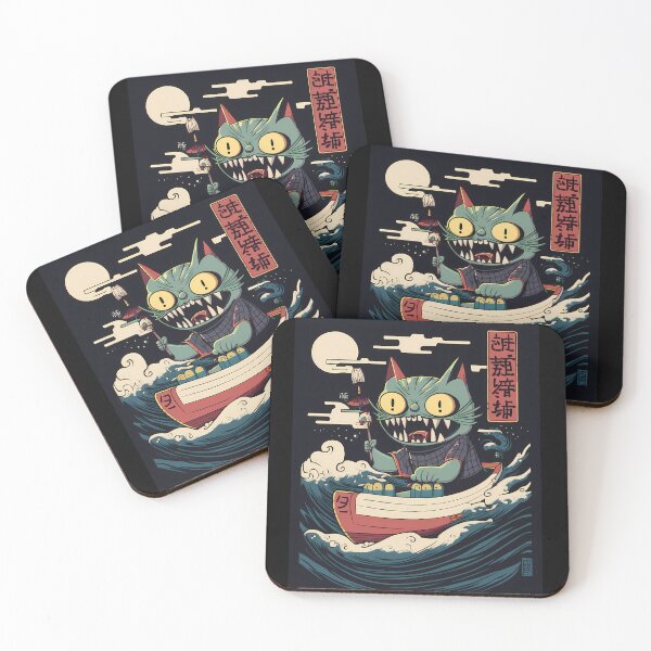 Item preview, Cat Yokai Paddling! designed and sold by ice1103.