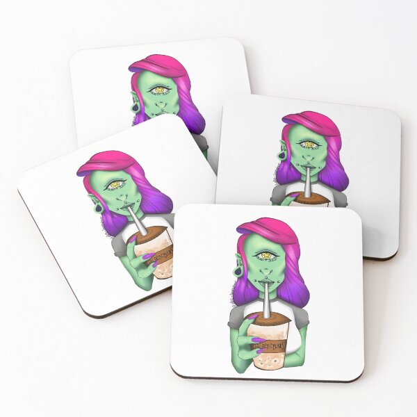 Item preview, Alternative alien drinking boba designed and sold by AliceWonderdraw.
