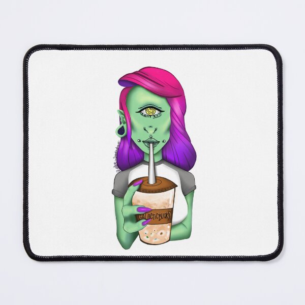 Item preview, Alternative alien drinking boba designed and sold by AliceWonderdraw.