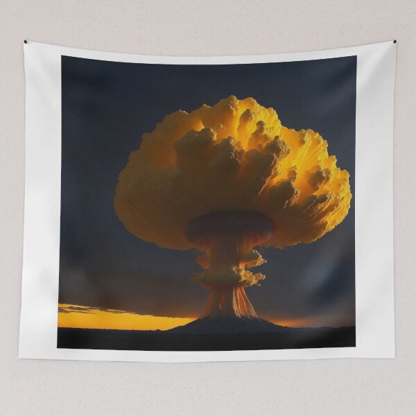 Item preview, Blazing Inferno: The Fiery Mushroom Cloud Display|Nuclear weapon|Russo Ukrainian War|nuclear explosion|Manhattan Project designed and sold by RedArtG09.