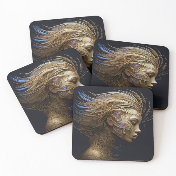 Item preview,  the goldan beauty 4(no background)-fantasy-bold styles-dreamy mood-madness-abstract-detailed-epic designed and sold by Hermossa-Art.