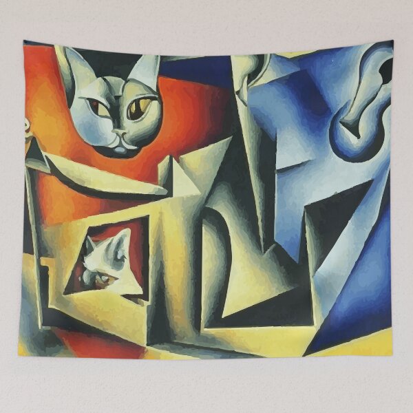 Item preview, Abstract cat digital art designed and sold by LordEngy.