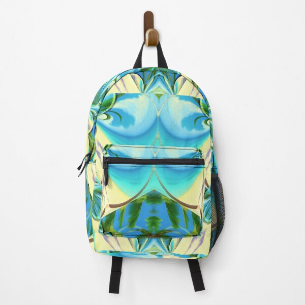 Item preview, Stunning relaxing geometric painting featuring an exotic summer vacation: Blue sky Beach Sun Coconut Sand - Inspiring gift idea to escape to paradise! designed and sold by Ralek.