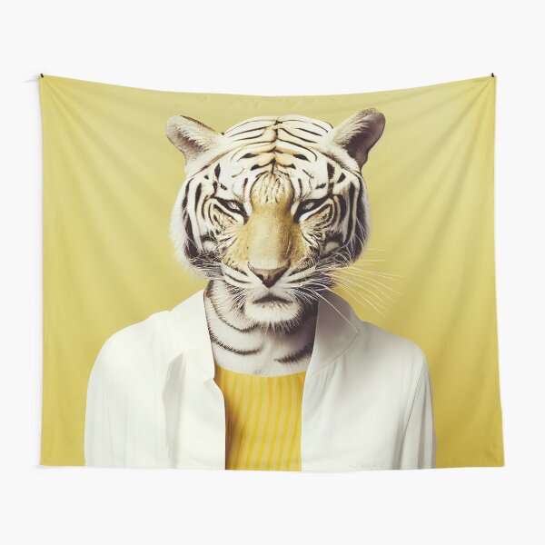 tiger female model Tapestry