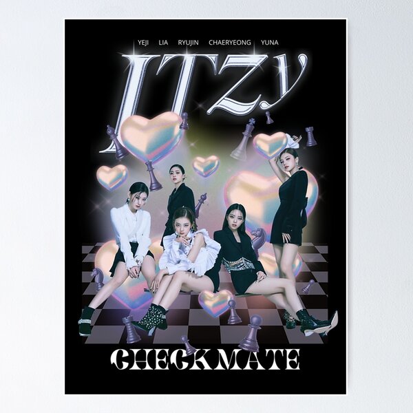 Yeji - Official Poster ITZY Mini Album Checkmate Kpop