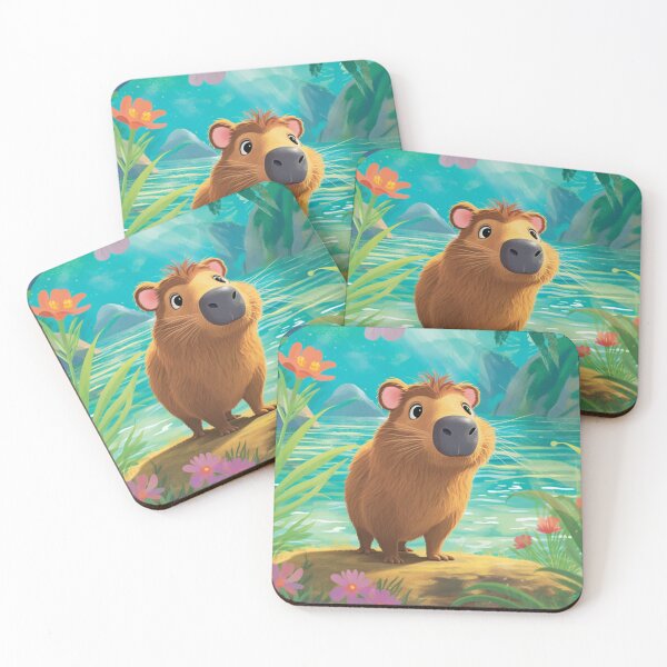 Item preview, Capybara baby digital art designed and sold by DigitalPixelize.
