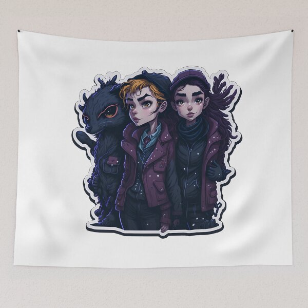 Item preview, Monstrous Bond: Women Sticker Duo with a Twist designed and sold by MeowtifullyCute.