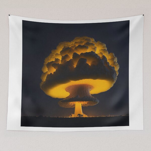 Item preview, The Illuminated Cataclysm: Awe-Inspiring Mushroom Cloud|Nuclear weapon|Russo Ukrainian War|nuclear explosion designed and sold by RedArtG09.